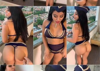 steffy moreno en sexy lencería mostrando el culo
