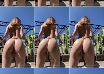 Aranza sinte moviendo el culo en hilo para onlyfans