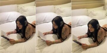 karely ruiz leyendo un libro