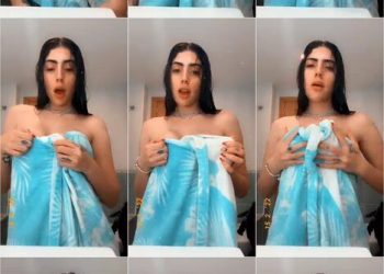 paulina franco quitandose la toalla para onlyfans