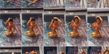 Daniela fainus moviendo el culo