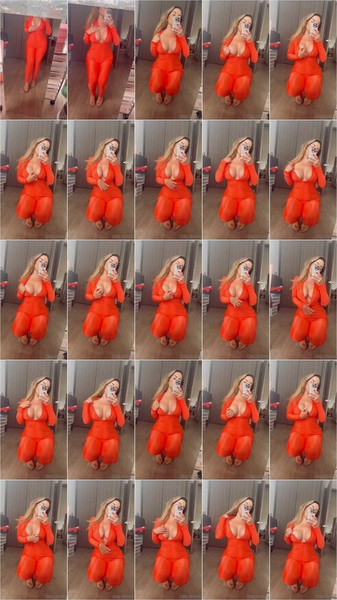 Patty lopez de la cerda en vestido naranja