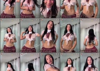 Manuela Quintero Quitándose la Falda en Vivo para OnlyFans