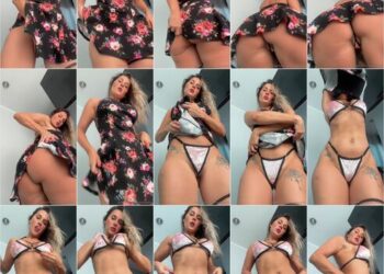 Melanie Bauer Levanta su Vestido Sexy Revelación Exclusiva OnlyFans Premium