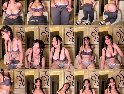 Karen paniagua desnudandose en live