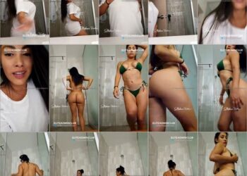 Stephanie venturo sexy desnudandose en el baño