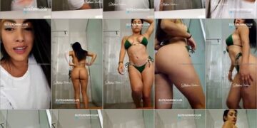 Stephanie venturo sexy desnudandose en el baño